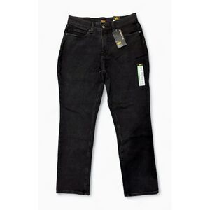 NWT Lee Midnight Bloom Ultra Lux Comfort Flex Motion Straight Leg Jeans Size 12M